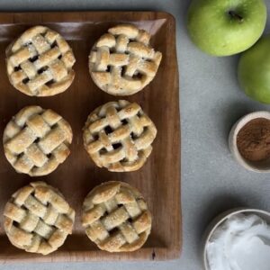 6 Mini Tartas de Manzana